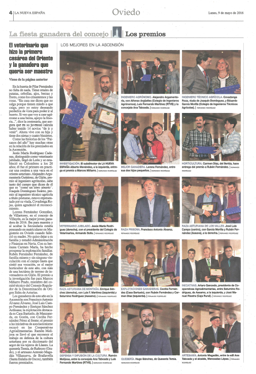 PREMIOS LA ASCENSION 2016