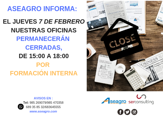 Aviso Aseagro 7 Febrero 2019